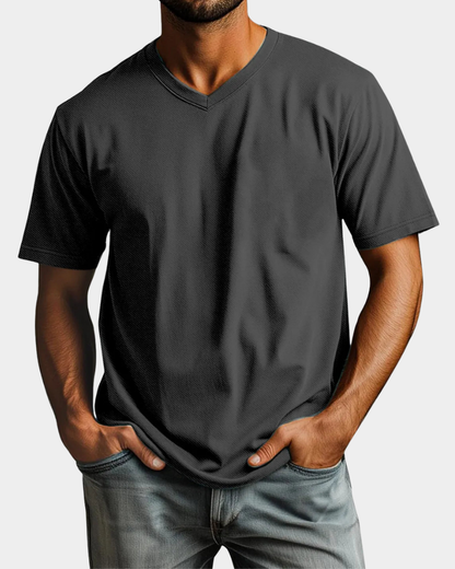 Amedeo | Refined Fit V-Neck T-Shirt