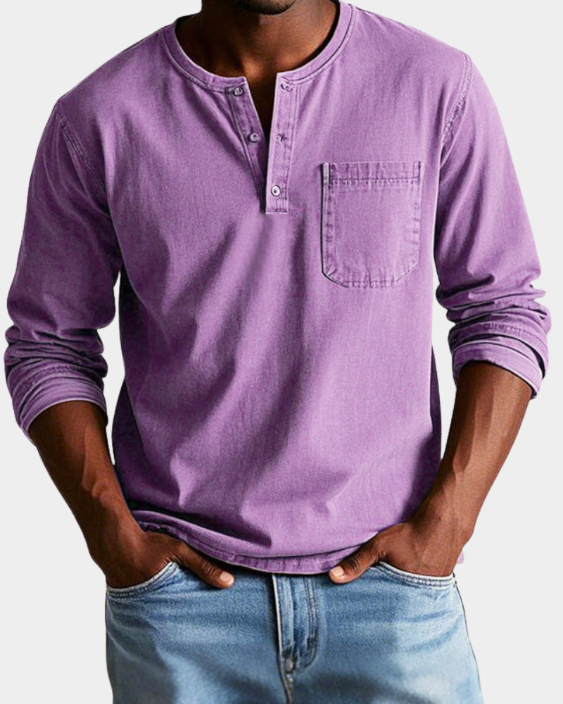 Saverio | Classic Vintage Long-Sleeve Shirt