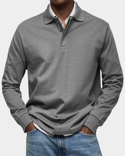 Alessio | Classic Long Sleeve Polo Shirt