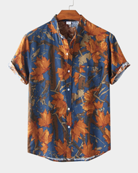 Blue-Orange Flowers