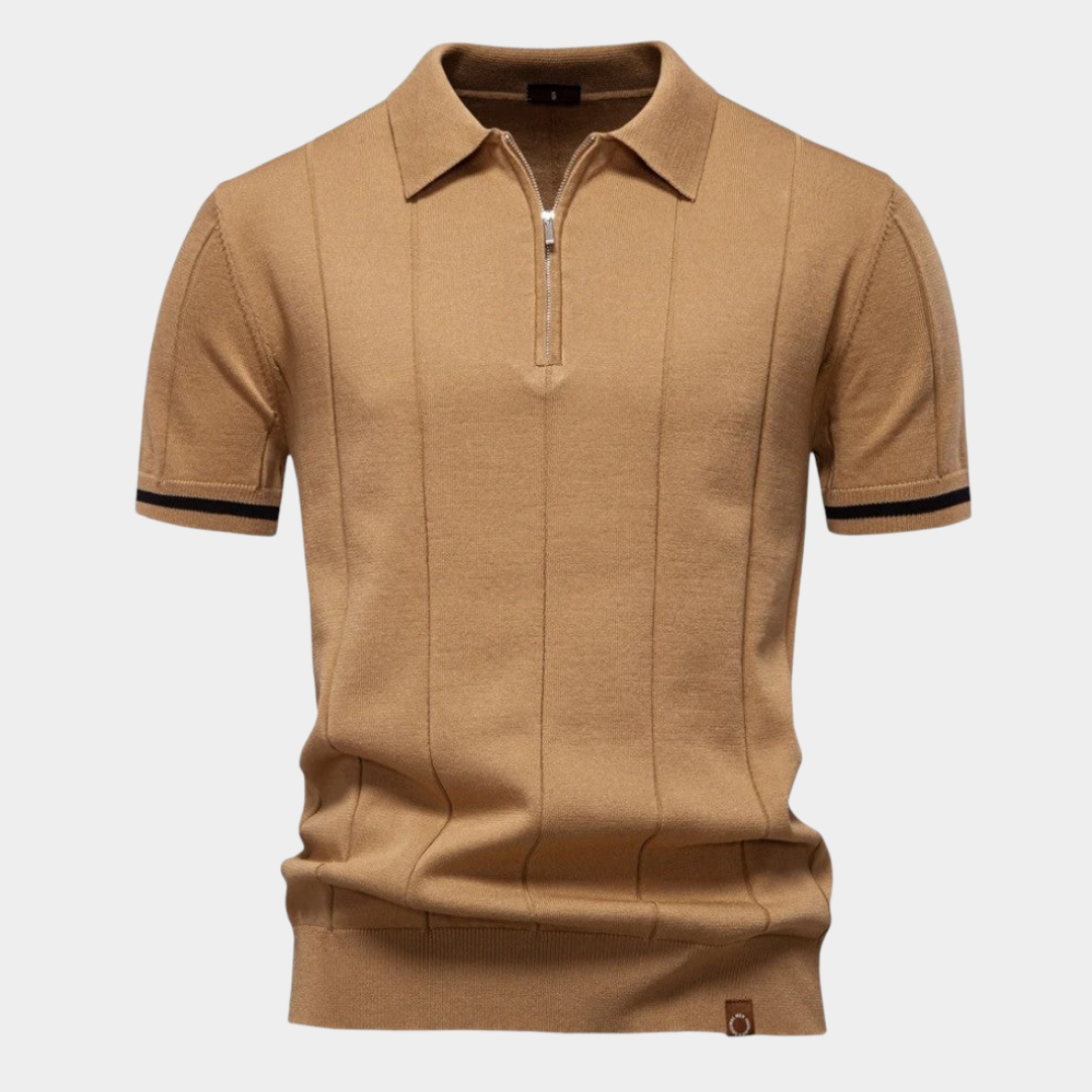 Alarico | Classic Quarter-Zip Polo Shirt