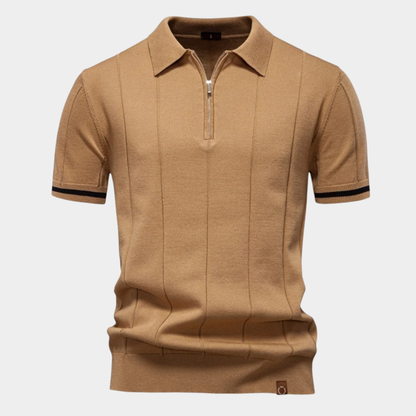 Alarico | Classic Quarter-Zip Polo Shirt