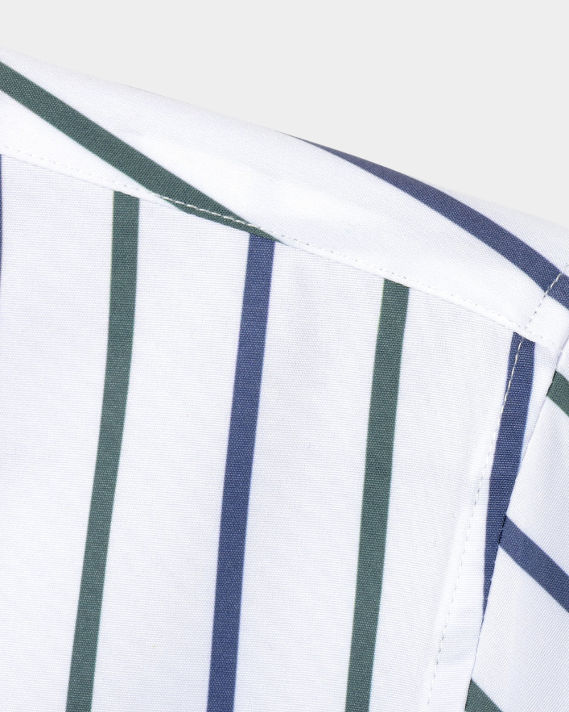 Sezze | White Striped Dress Shirt