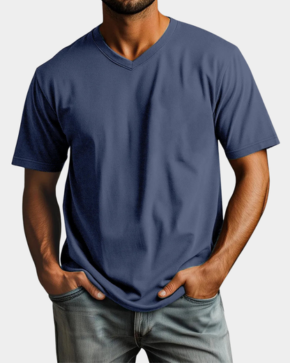 Amedeo | Refined Fit V-Neck T-Shirt