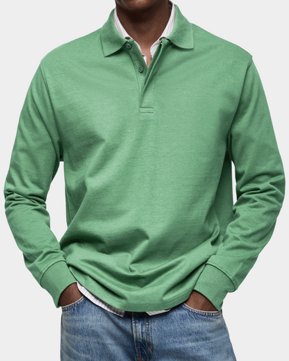 Alessio | Classic Long Sleeve Polo Shirt
