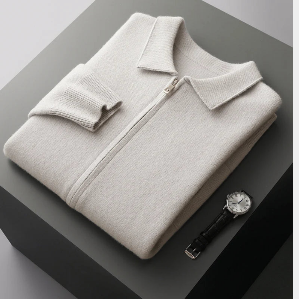 Domenico | Timeless Zip Cardigan