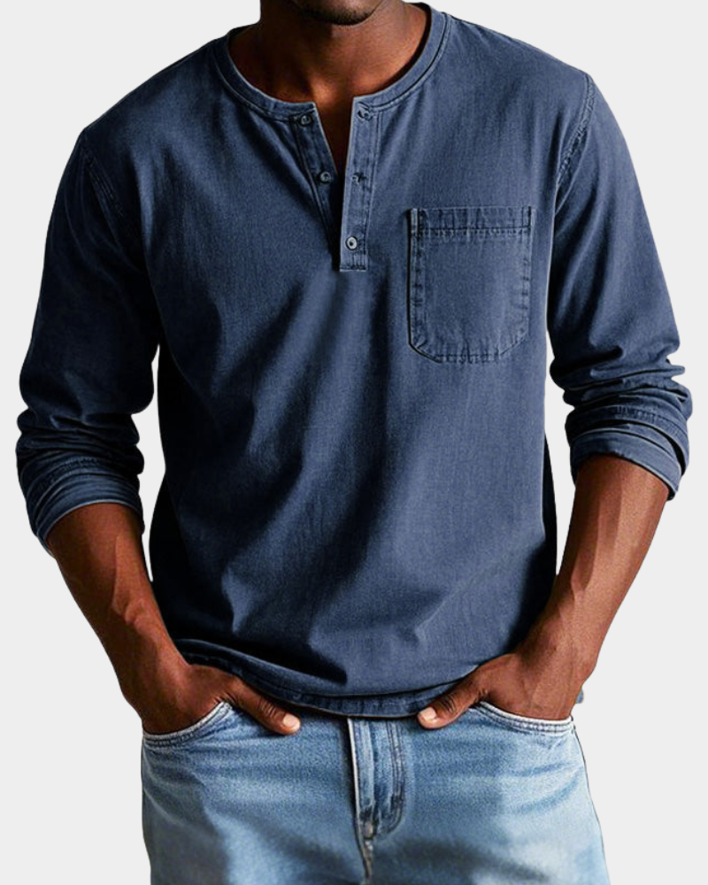 Saverio | Classic Vintage Long-Sleeve Shirt