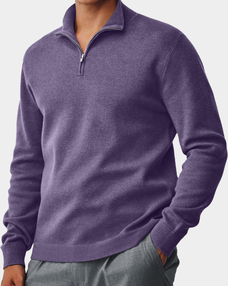Rieti | Collar Zip Comfort Sweater