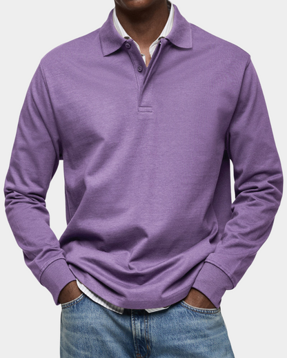 Alessio | Classic Long Sleeve Polo Shirt