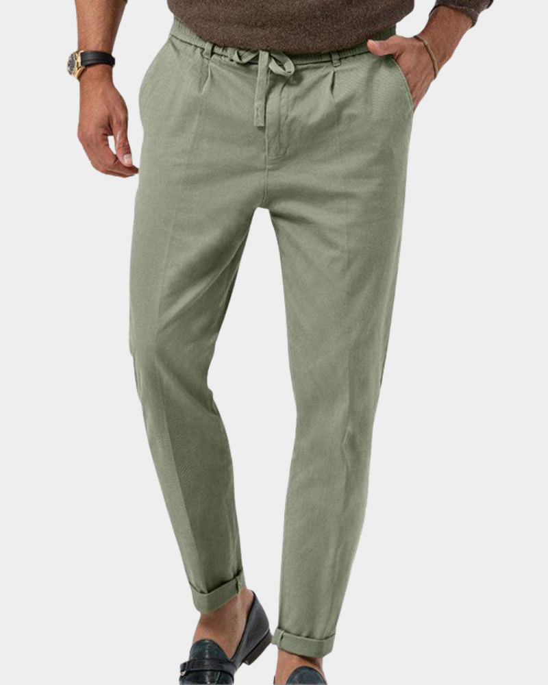 Piacenza | Slim-Fit Pleated Trousers