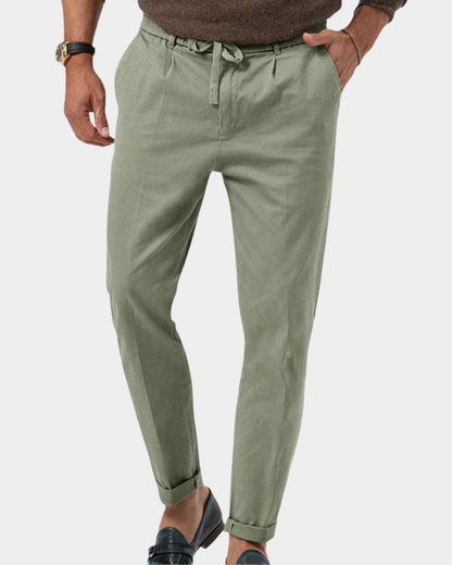 Piacenza | Slim-Fit Pleated Trousers