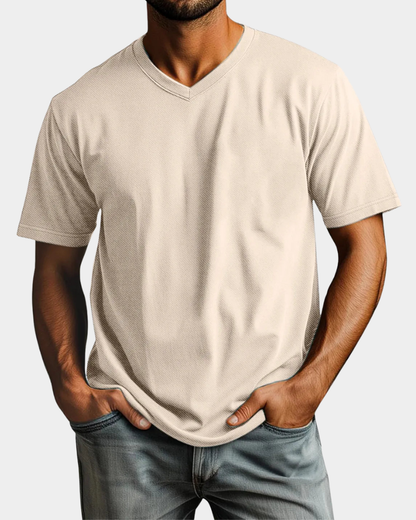 Amedeo | Refined Fit V-Neck T-Shirt
