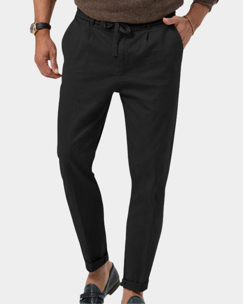 Piacenza | Slim-Fit Pleated Trousers